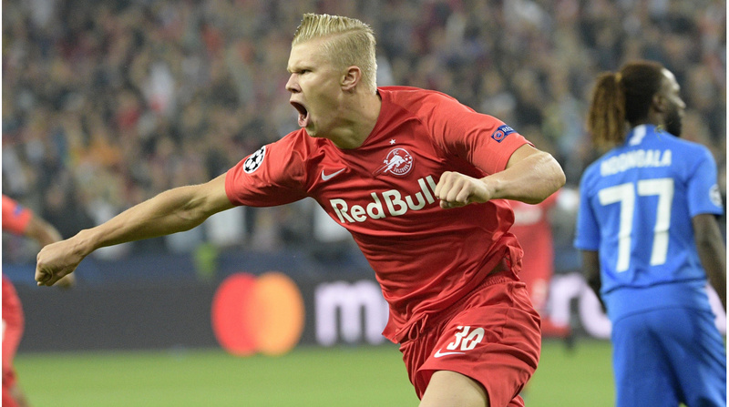Red Bull Salzburg của Áo là nơi Haaland mang dáng dấp của một ngôi sao đang lên.