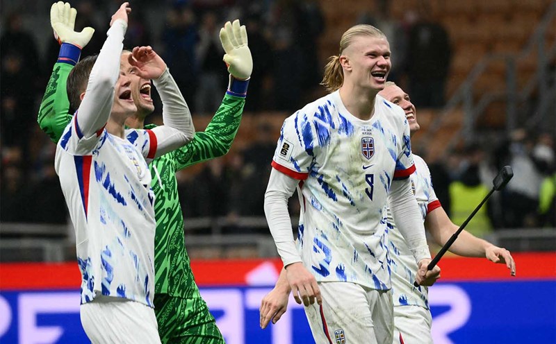 Haaland góp công lớn vào thành tích trở lại World Cup của tuyển Na Uy sau 28 năm
