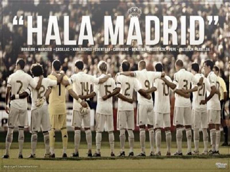 Khẩu hiệu Hala Madrid tiếp thêm sức mạnh cho đội bóng trong những thời khắc quan trọng nhất